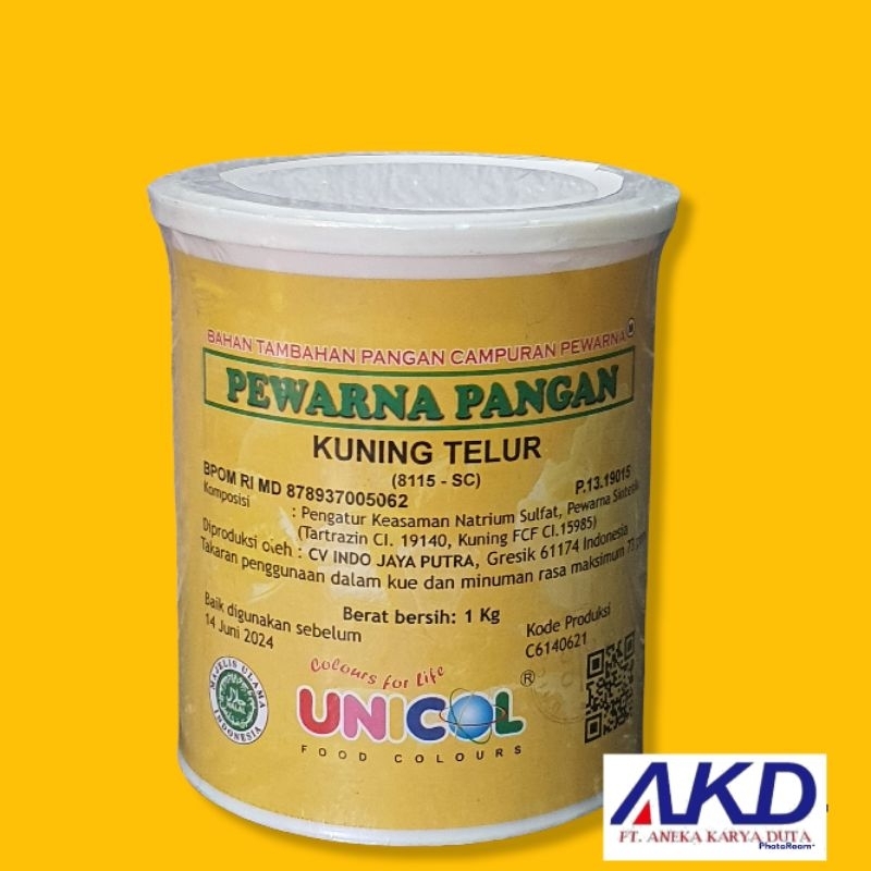Jual Pewarna Makanan Bubuk (Powder) / Gincu Kuning Telur 8115-SC 1 Kg ...