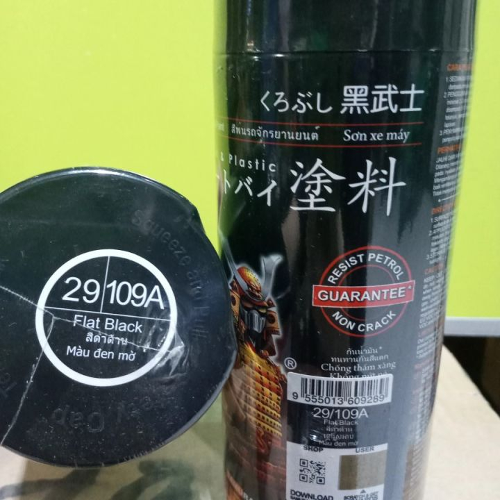 Jual Pylox Pilok Samurai Paint Standard colour 109a Flat Black Warna