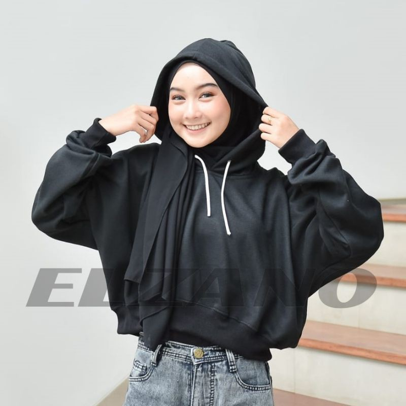 Hoodie Crop Rekomendasi Toko Hoodie Oversize Di Shopee Moxie