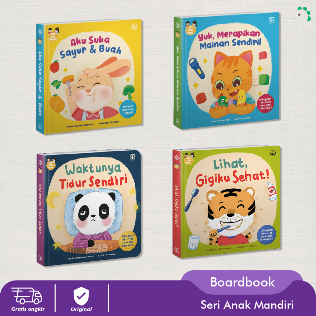 Jual BOARDBOOK Seri Aku Anak Mandiri: Lihat, Gigiku Sehat /Tidur ...