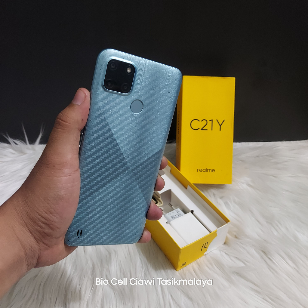 Jual REALME C21Y 3/32 & 4/64 HP Second Seken Bekas Fullset | Shopee ...