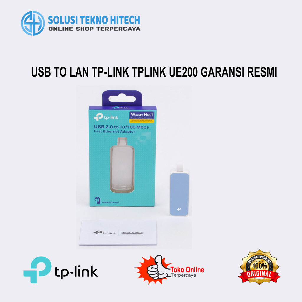 Jual USB TO LAN TP-LINK TPLINK UE200 GARANSI RESMI | Shopee Indonesia