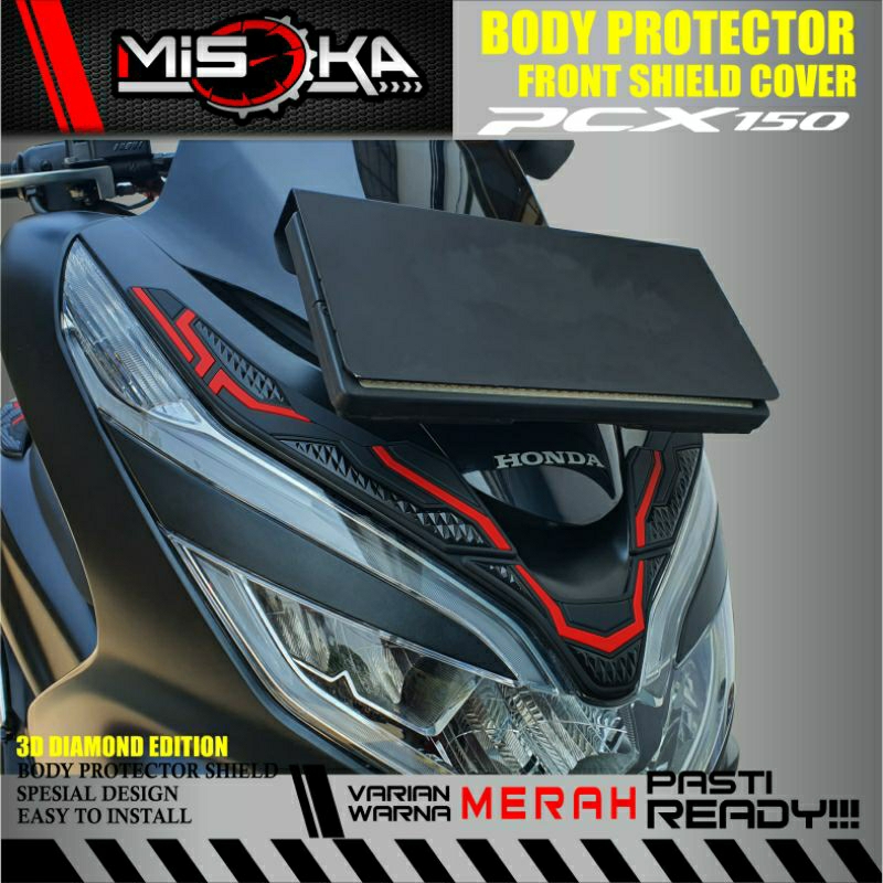 Jual Misoka Front Shield Cover Pcx 150/Aksesoris Motor Honda/Rubber ...