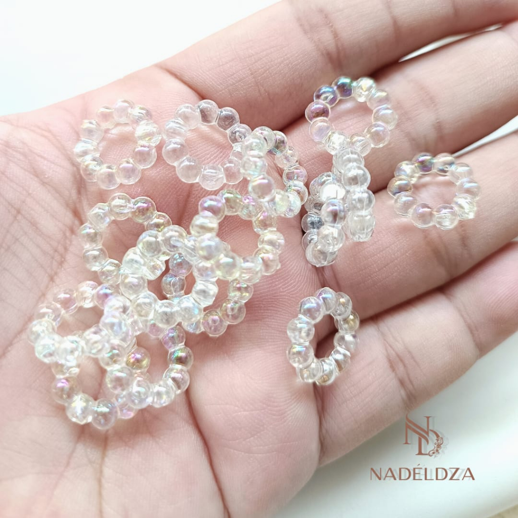 Jual Manik Mote Ring Pandora AB Transparan (25gr) | Shopee Indonesia