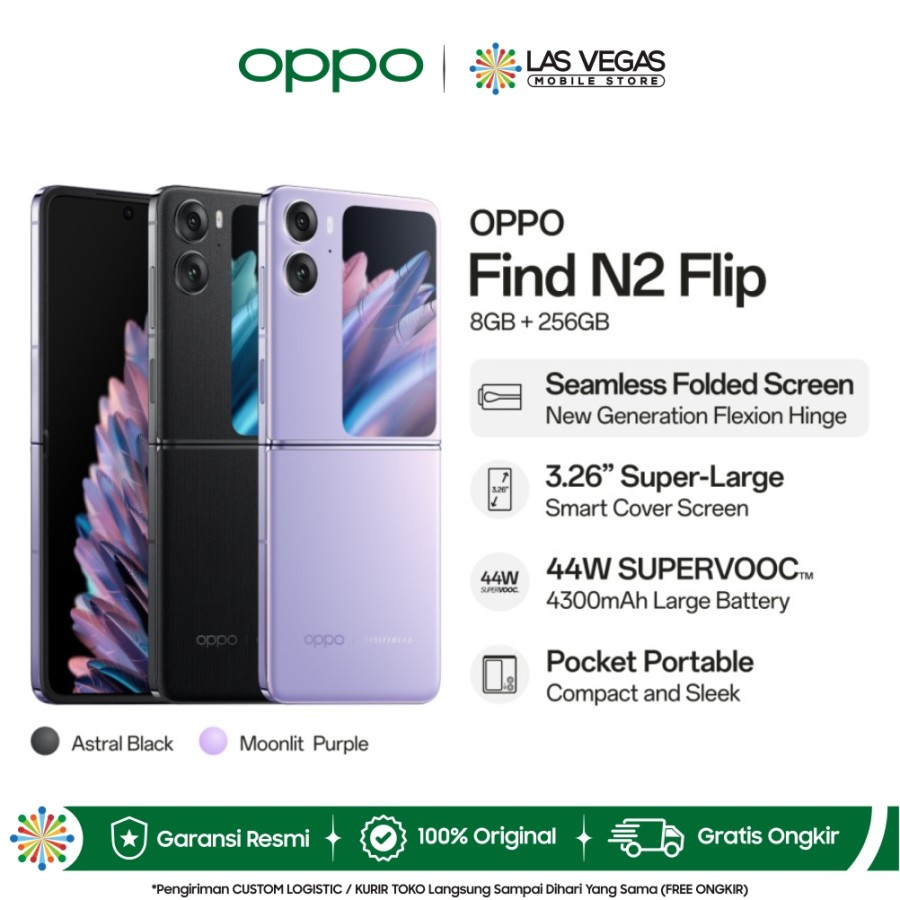 Jual OPPO Find N2 Flip 8GB/256GB (Garansi Resmi) | Shopee Indonesia