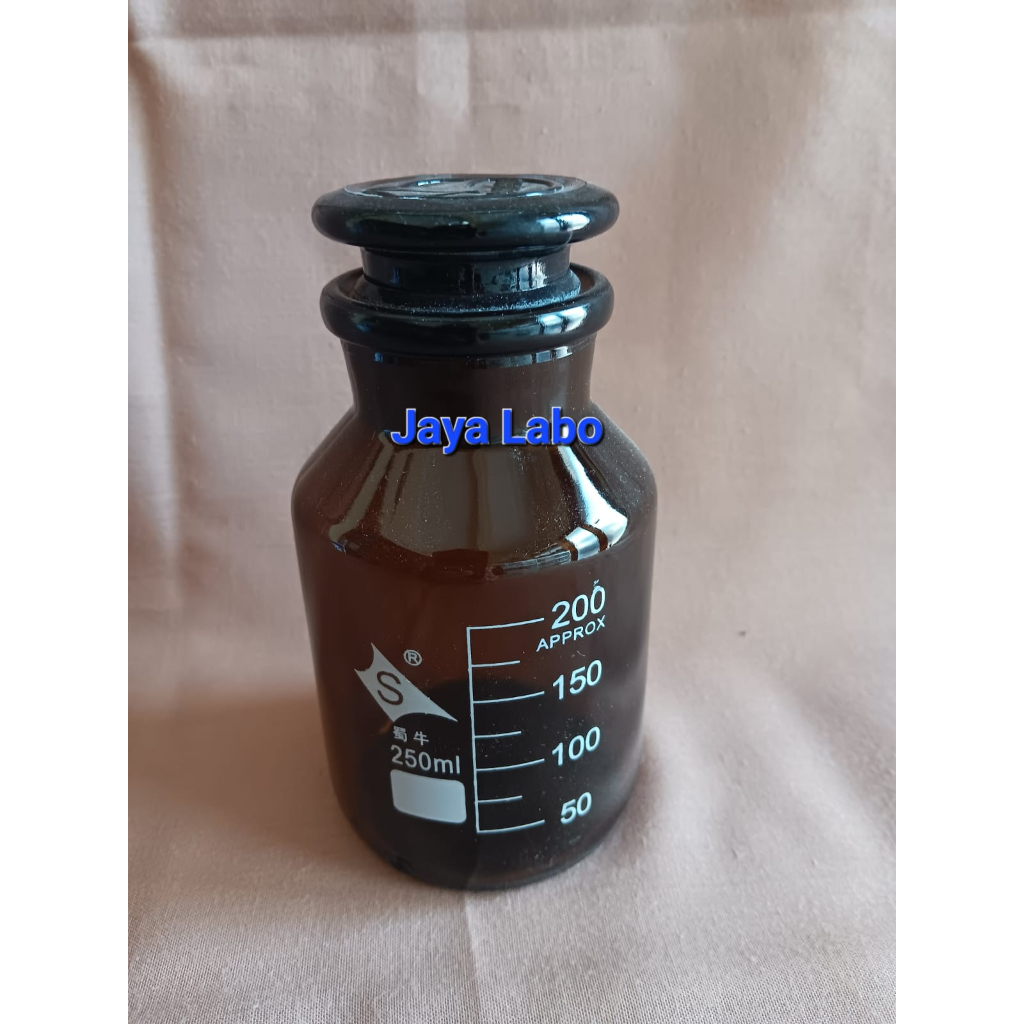 Jual Rrc Reagent Bottle Vol 250 Ml Coklat Botol Reagen Wide Mouth Shopee Indonesia 9743