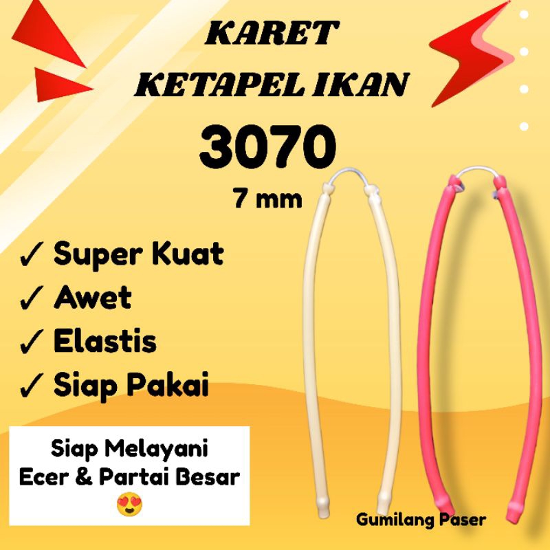 Karet Ketapel Ikan 1745 Siap Pakai Premium Rubber Slingshot