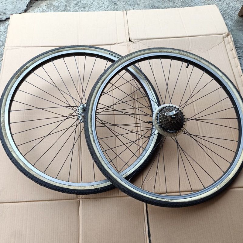 Jual Wheelset Velg Set Bekas Rims Phoenix Hub Pacific Sepeda Ban X