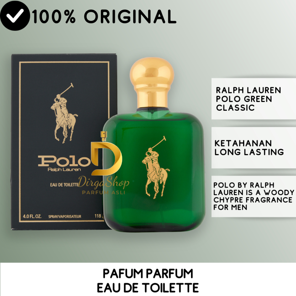 Jual Parfum Original Ralph Lauren Polo Green For Men EDT 118ml