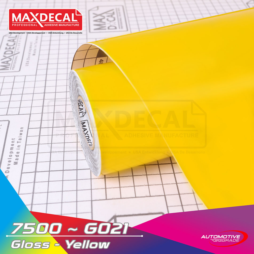 Jual sticker skotlet MAXDECAL 7500 G 021 gloss yellow per meter ...