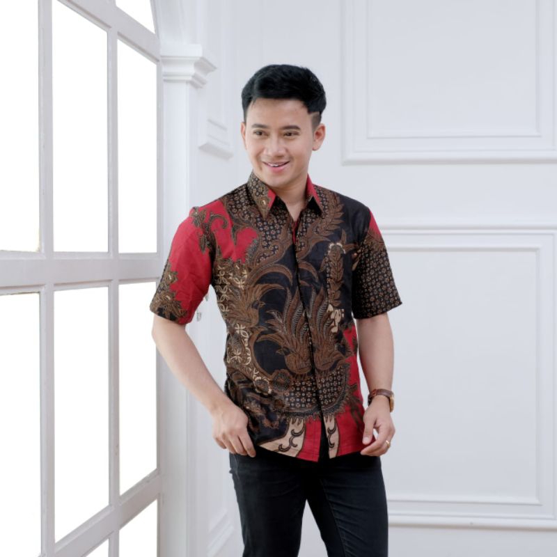 Jual New Arrival Distro Kemeja Baju Batik Pria Lengan Panjang Pria Batik Cowok Batik Dewasa Pria