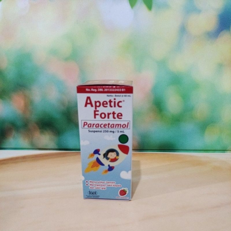 Jual APETIC FORTE 60 ml - Paracetamol suspensin250mg/5ml | Shopee Indonesia