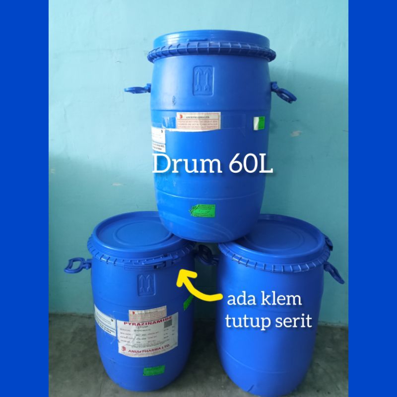 Jual Drum Plastik Tebal Tutup Seritdrum Tong Fermentasi Drum Tong 60l Tebal Drum Tandon Air 3715