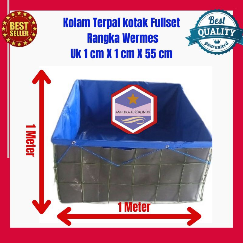 Jual Kolam Terpal Fullset Kotak Kolam Fullset Kotak Terpal Kotak Fullset Shopee Indonesia