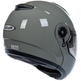 Jual Zeus Zs Audi Gray Glossy Modular Flip Up Double Visor Shopee Indonesia