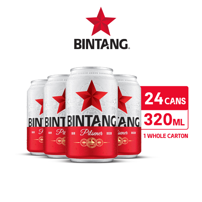 Jual Bir Bintang Can 320ml X 24 Pcs | Shopee Indonesia