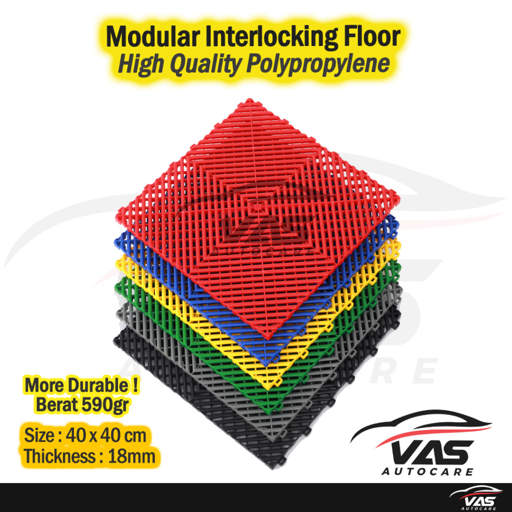 Jual Interlocking Modular Floor Tile Mat Garage Car Wash Interlock
