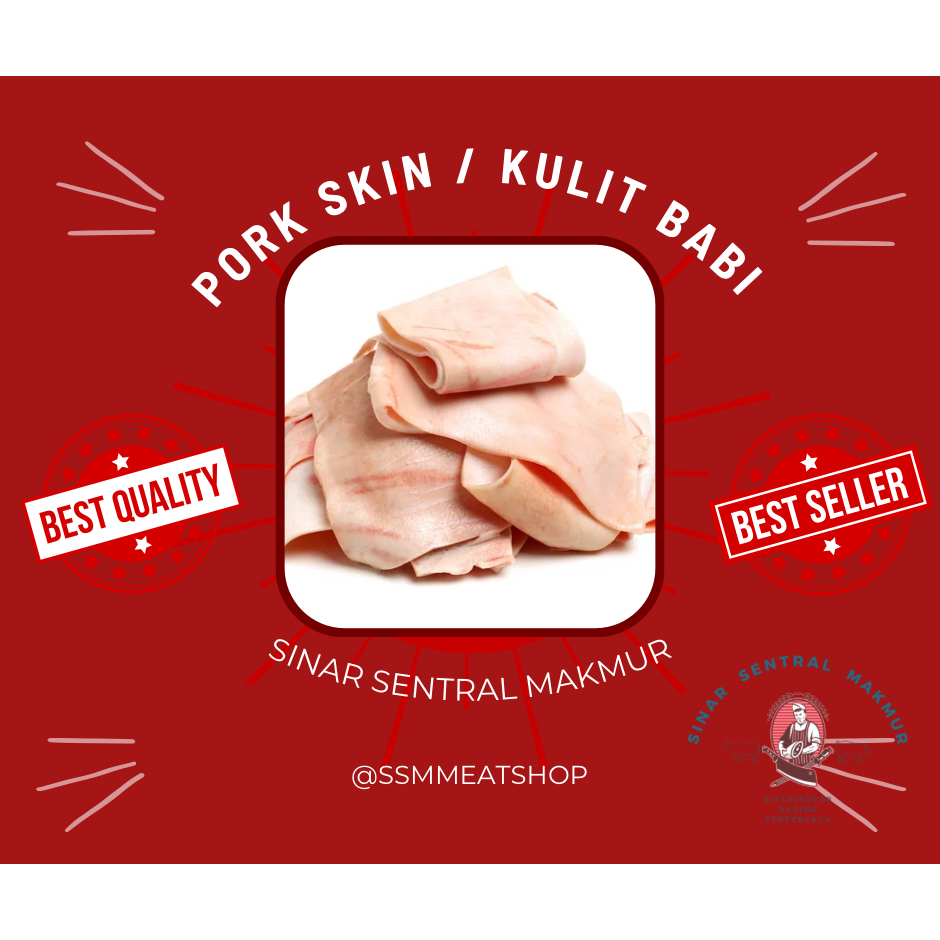 Jual PORK SKIN / KULIT BABI 1 KG (LEMBARAN) Shopee Indonesia