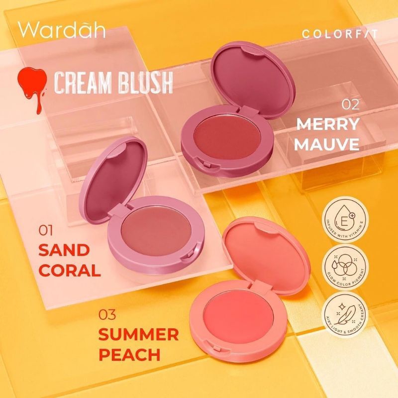 Jual WARDAH COLORFIT CREAM BLUSH | Shopee Indonesia