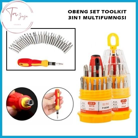 Jual obeng Toolkits 3in1/obeng multi pungsi | Shopee Indonesia