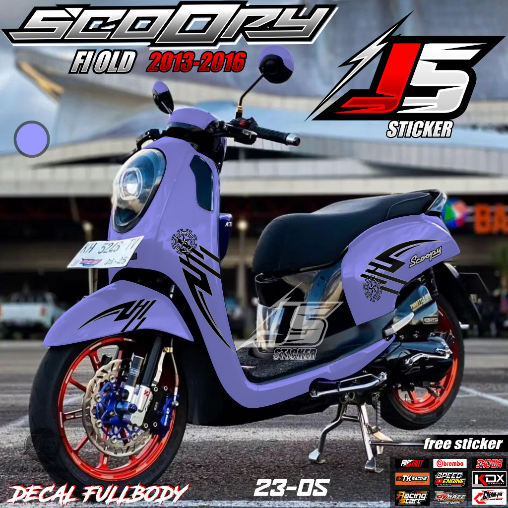 Jual TERBARU Decal Sticker Honda Scoopy lama Fullbody - Stiker Variasi ...