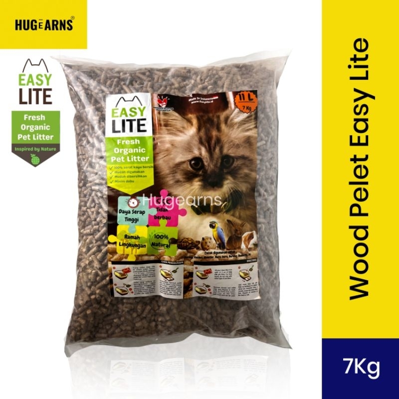 Jual Easy Lite Wood Pellet Cat Litter 7kg Pasir Kucing Pellet Kayu