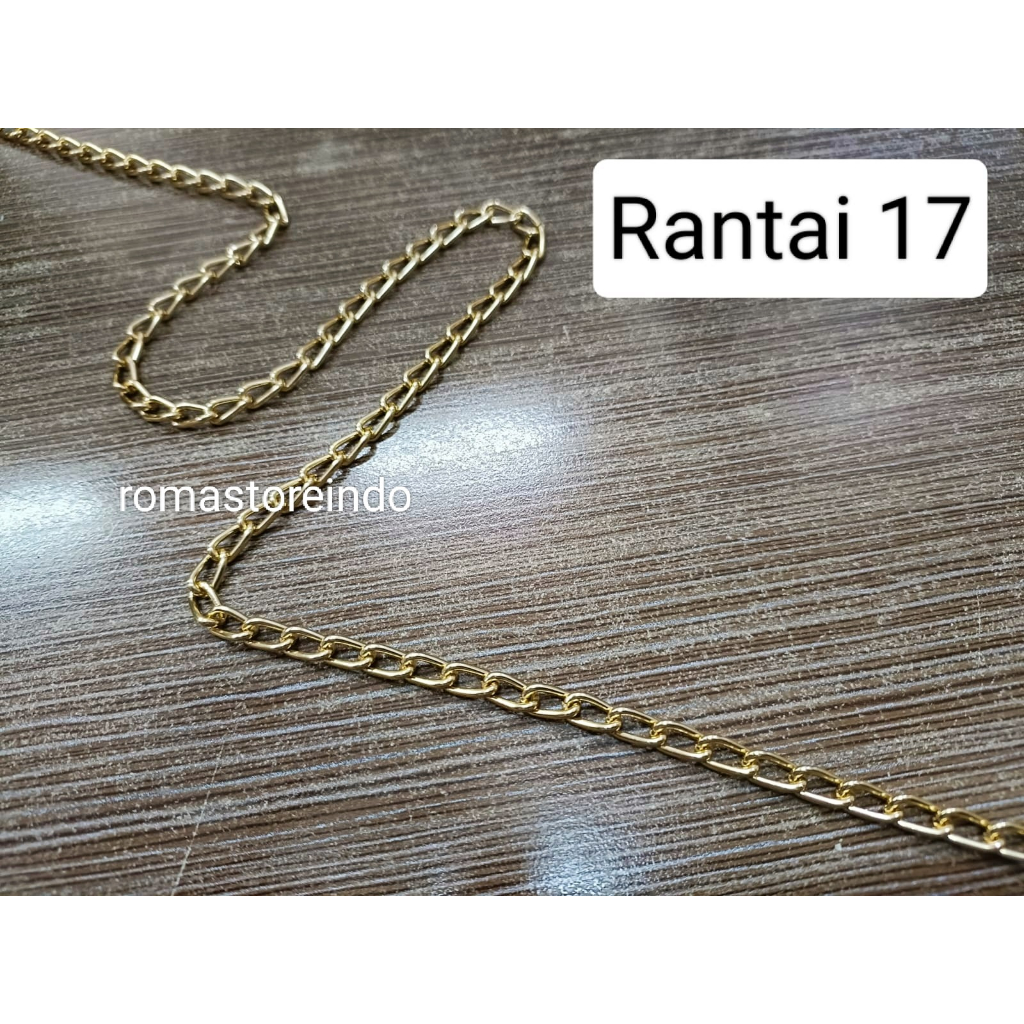 Jual Rantai Tas / Tali Tas #17 Diameter 0,5x1CM (Harga/ Bungkus ...