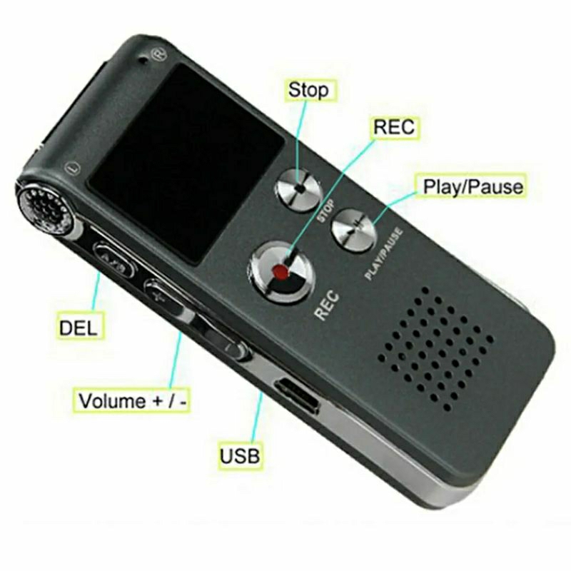 Jual Dictaphone Perekam Suara Digital Voice Recorder 8gb With Mp3 Player Shopee Indonesia 3861