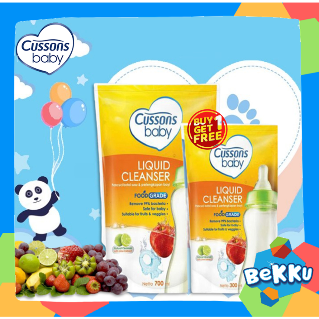 Jual Cussons Baby Liquid Cleanser Series / 300Ml+100ml / 700ml + 300ml ...