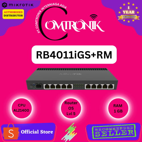 Jual Mikrotik RB4011iGS+RM Powerful 10xGigabit port router | Shopee ...
