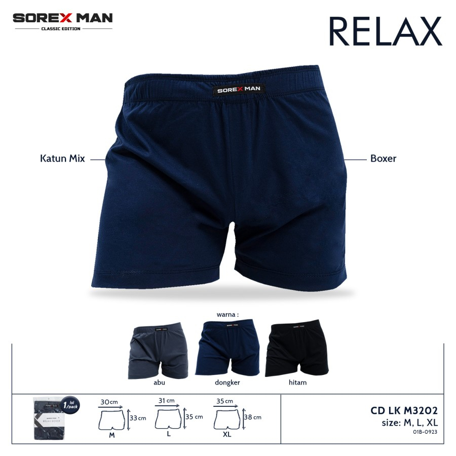 Jual Grosir Celana Dalam Segiempat Santai Sorex Pria Lk M Sorex Man Boxer Relax Shopee