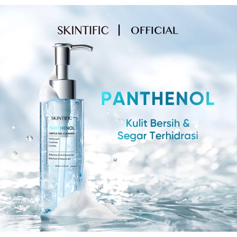 Jual SKINTIFIC Panthenol Gel Cleanser Facial wash 120ml Calming and