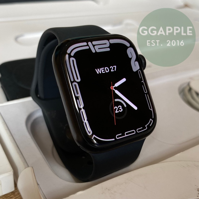 Jual iBox Apple Watch Series 7 45mm BH100 Fullset Original iwatch