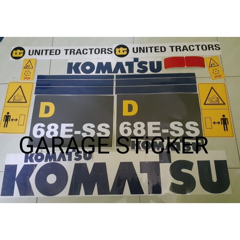 Jual Sticker Dozer Komatsu D E Ss Shopee Indonesia