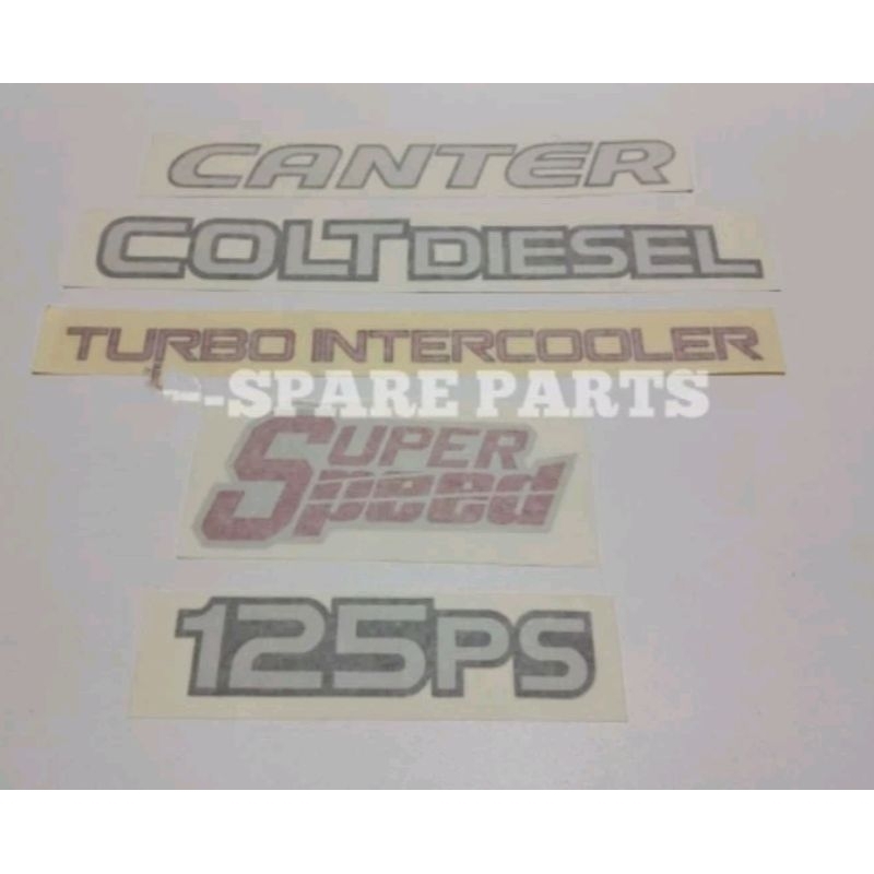 Jual 5 buah stiker super speed canter 125ps ori | Shopee Indonesia
