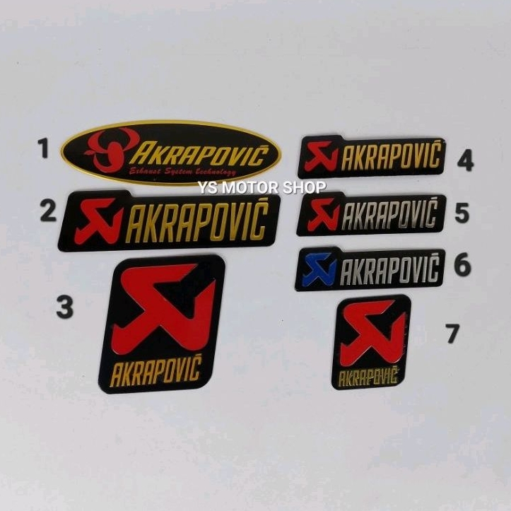 Logo Akrapovic Adesivo Adesivo/emblema Scarico Akrapovic In Alluminio, Resistente Al Calore - Sticker Decorativo Per Moto E Auto Decal Akrapovich Tuning - Foto 5