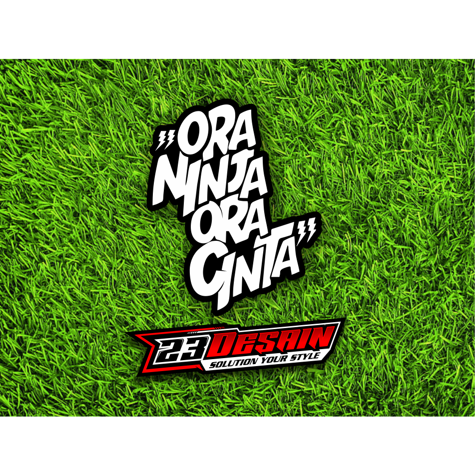 Jual STICKER ORA NINJA ORA CINTA STIKER 2TAK TWO STROKE | Shopee Indonesia