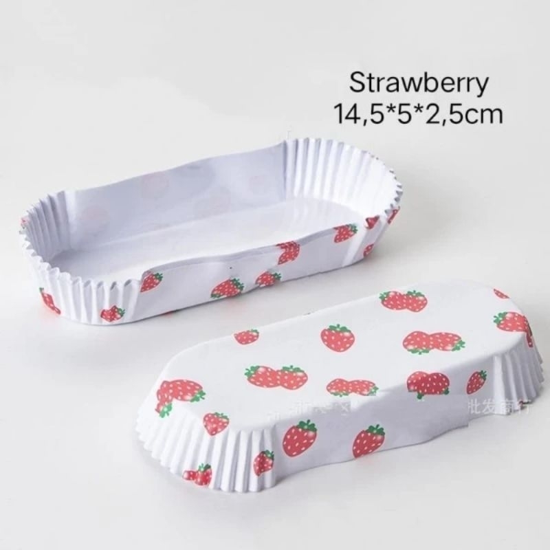 Jual 50pcs BREAD CASE OVAL BULAT MOTIF CANTIK/ PAPER CASE ROTI/ ALAS ...