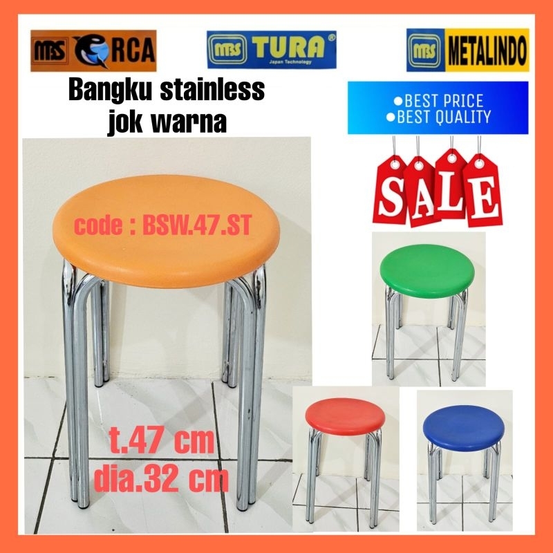 Jual Bangku Stainless Bangku Bar Bangku Caffe Tinggi Bangku Bakso