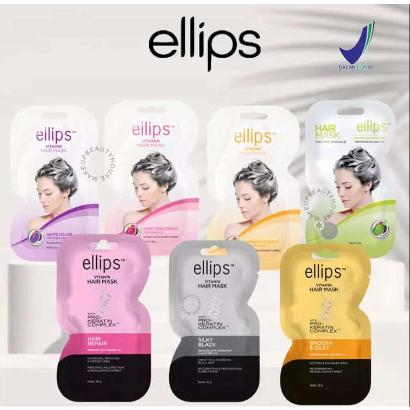 Jual ELLIPS VITAMIN HAIR MASK PRO KERATIN COMPLEX 18GR/ HAIR MASK ...