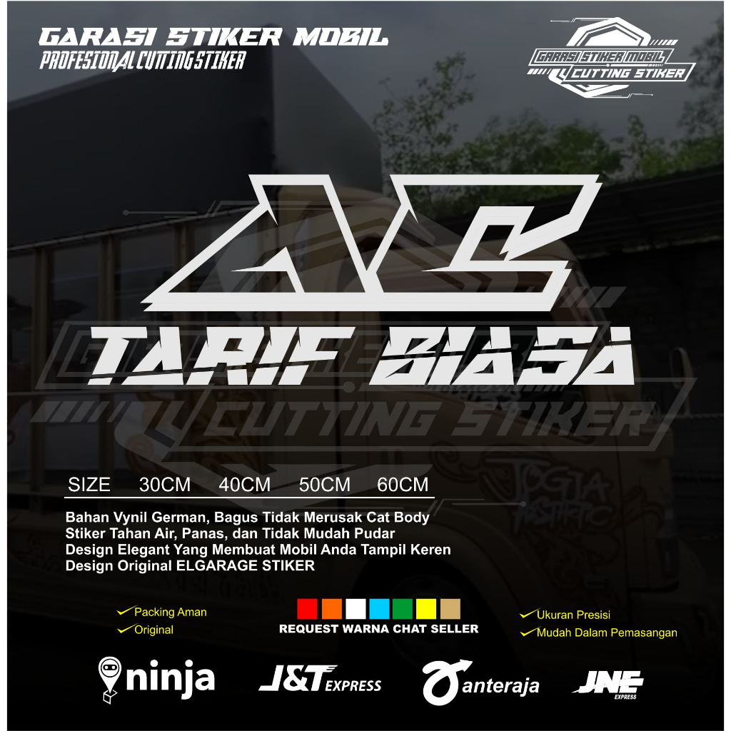 Jual Stiker kaca ac tarif biasa sticker variasi kaca mobil truk pickup ...