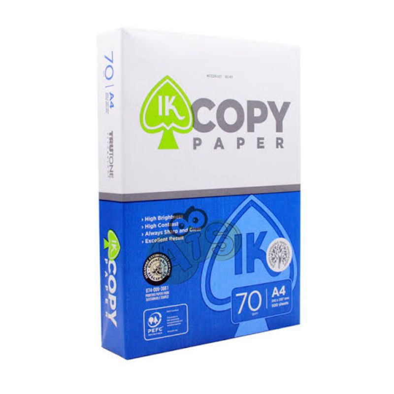 Jual Kertas Hvs A Gr Ik Copy Paper Kertas Fotocopy Ik Copy Paper