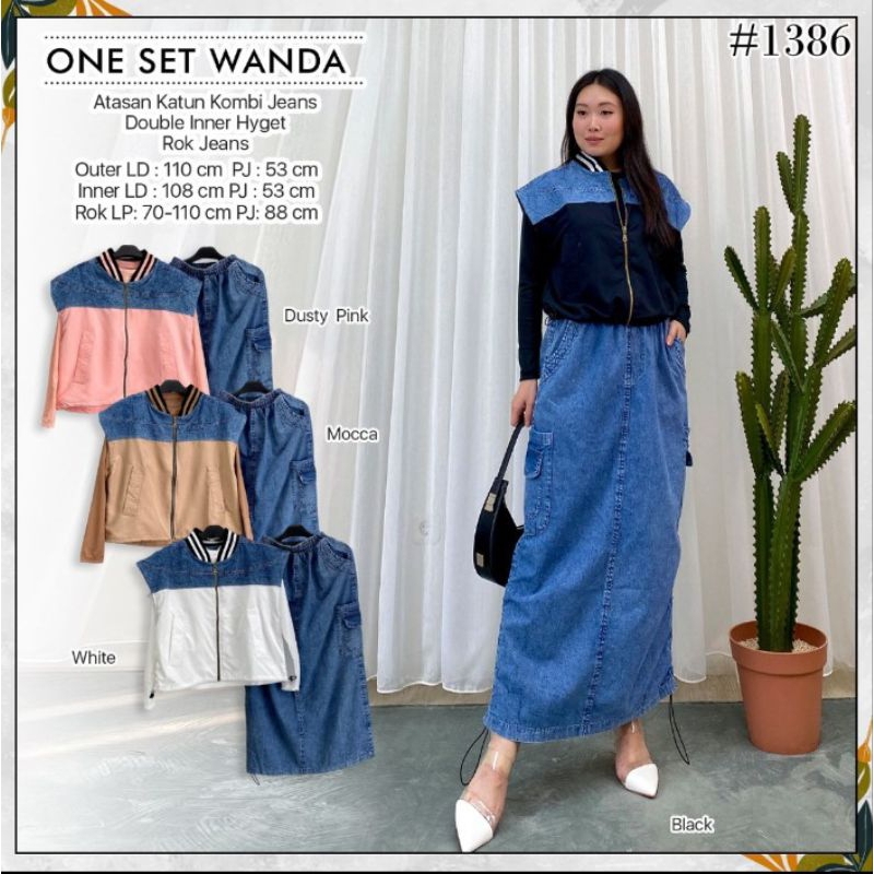 Jual Ririn one set setelan rok cargo setrok cargo viral kekinian ...