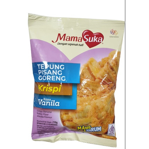 Jual TEPUNG PISANG GORENG KRISPI RASA VANILLA 210 GR Shopee Indonesia