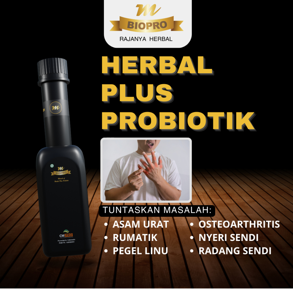 Jual Obat Asam Urat Radang Sendi And Reumatik M Biopro Herbal Plus Probiotik 380ml Shopee Indonesia 5038