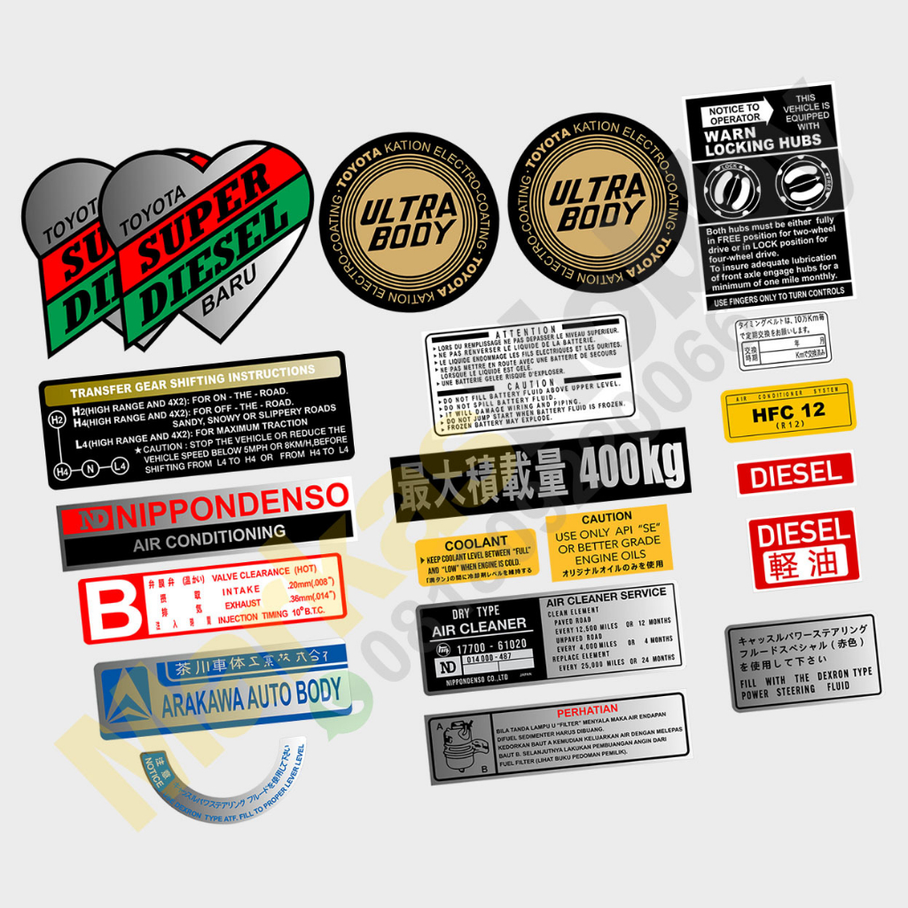 Jual Sticker Landcruiser FJ40 BJ40 Hardtop Set | Shopee Indonesia
