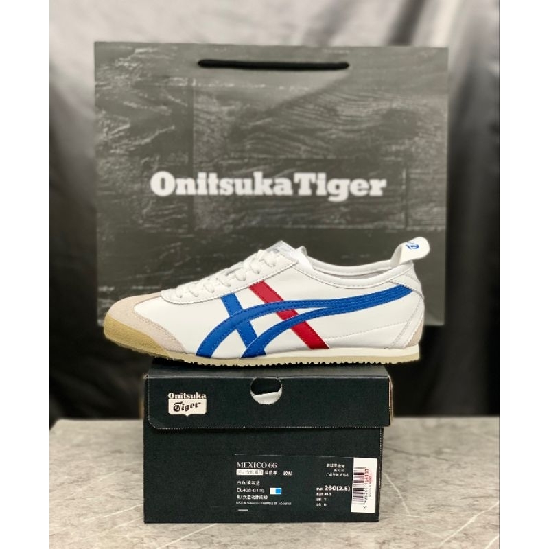 Jual Onitsuka Tiger Mexico 66 White Blue Red | Shopee Indonesia