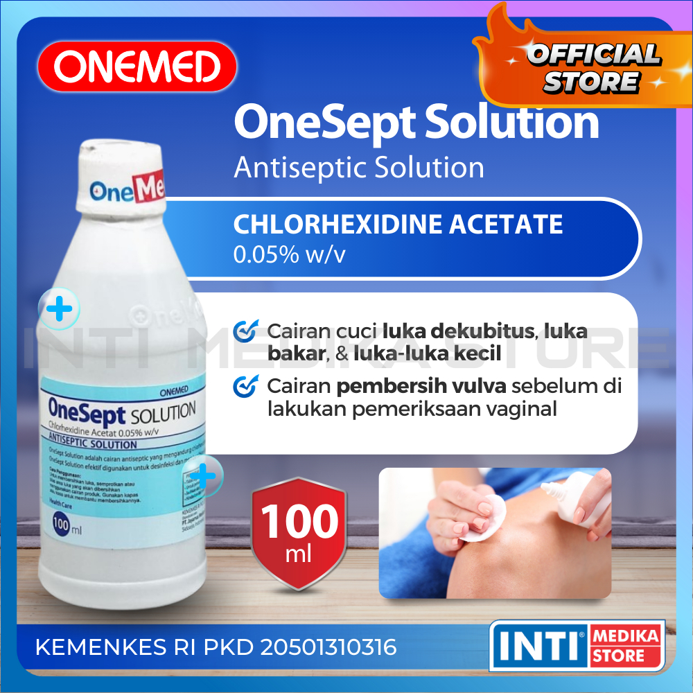 Jual ONEMED - Wound Cleanser Solution ONESEPT 100ml | Cairan Pembersih ...