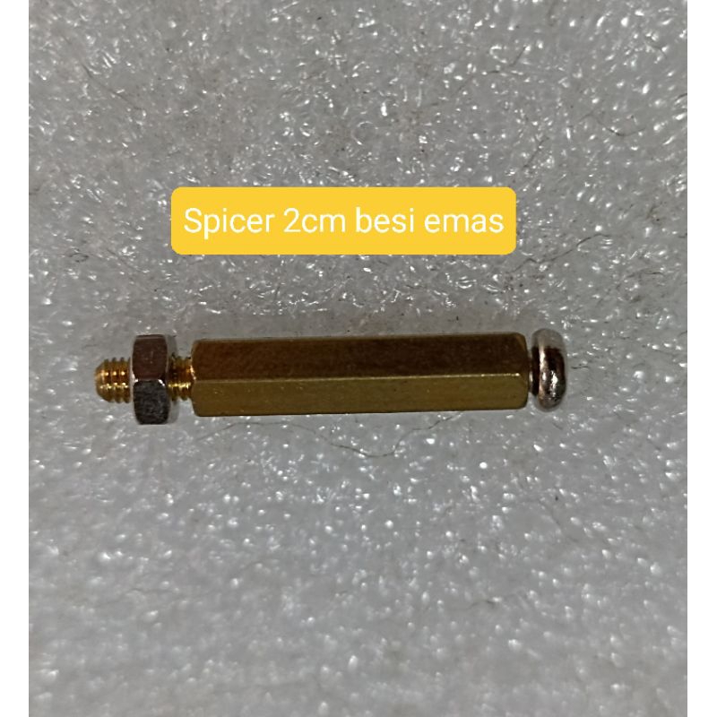 Jual SPICER 2CM BESI EMAS SPACER PCB 2CM BESI HARGA SATUAN | Shopee