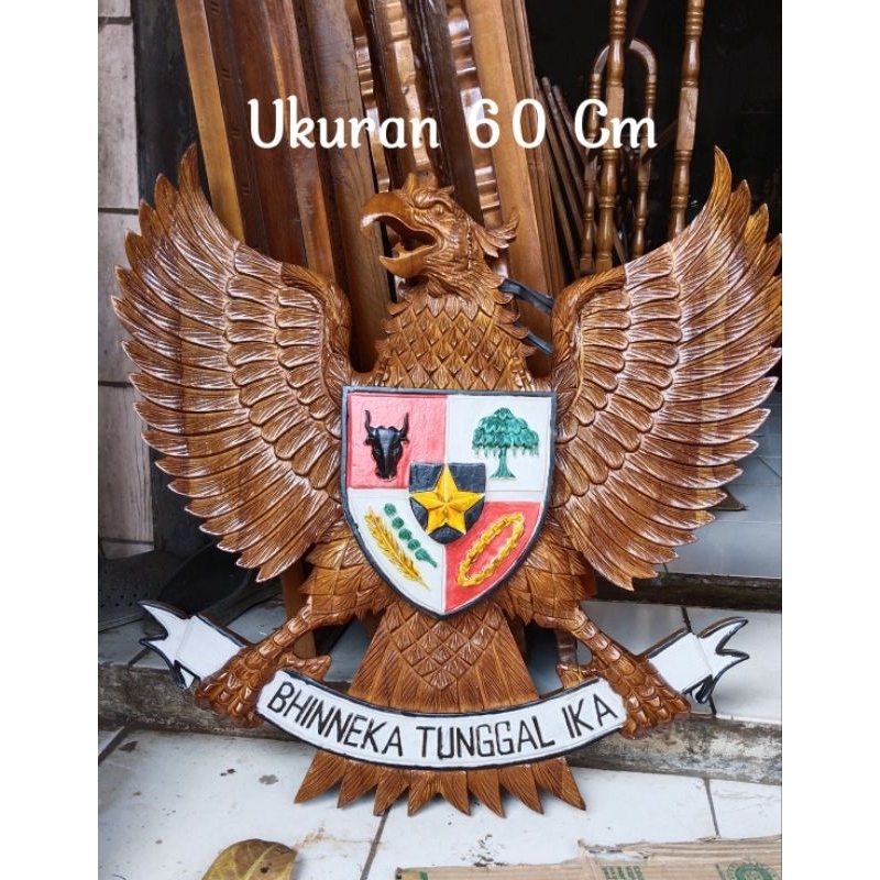 Jual Ukiran Burung Garuda Kayu Jati Jepara Shopee Indonesia